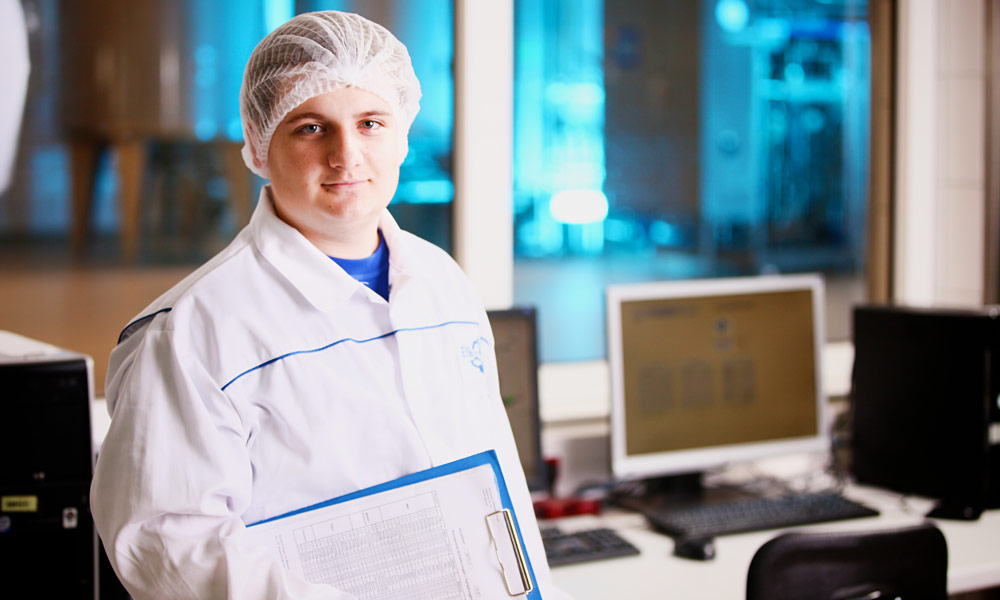 Mitarbeiter im Labor