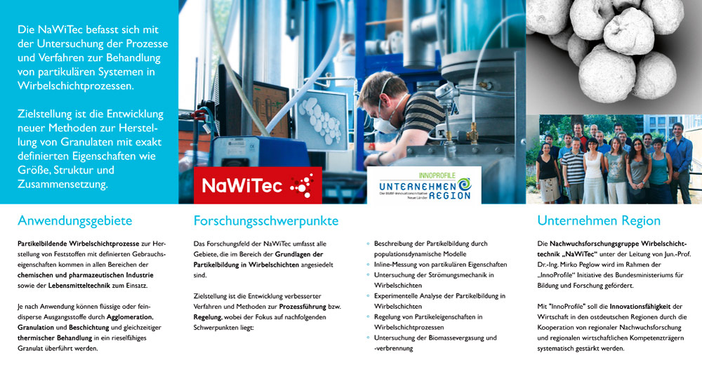 Flyer für eine Nachwuchsforschungsgruppe BMBF